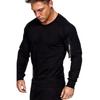 Tamanho europeu outono e inverno novo atacado moda cor sólida pescoço redondo zíper design homens pullover suéter W53