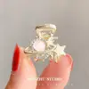 Mini Presilha de Cabelo com Diamantes Cintilantes para Mulheres, Presilha para Franja da Testa, Presilha Lateral para Franja, Grampo de Cabelo, Presilha Lateral, Acessório de Cabelo