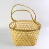 Cesta tejida de bambú hecha a mano Cesta para Zongzi Cesta para batatas Cesta de embalaje para huevos locales Cesta para recolectar lichis, nísperos, ciruelas Otra