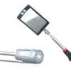 Herramienta de recogida magnética Yunbei Barra de absorción de hierro magnético Barra de extensión telescópica Herramienta de reparación de automóviles Espejo cuadrado Espejo redondo Cabezal de linterna