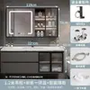 Mueble de baño con lavabo cerámico integrado, lavamanos, tocador de baño, combinación de mueble para lavabo de baño