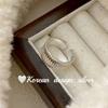 Anillo de Plata Brillante Coreano Joyería Plata de Ley S925 Anillos Apilables Estilo Combinación de Nicho de Gama Alta con un Sentido de Sofisticación y Atractivo Versátil