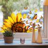 Ct8017 Nuevo Girasol Mariposa Pegatina para Ventana Dormitorio Puerta de Vidrio de Ventana Decoración del Hogar Pegatina para Ventana Venta al por Mayor