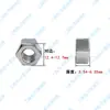 Aço Inoxidável 316 Porca Hexagonal Pesada Americana 8m Polegada Porca Chanfrada Simples e Dupla Porca Engrossada Ampliada