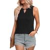 Chal de Verano Transfronterizo Europeo y Americano para Mujer Amazon 2025 Cuello con Abertura Sin Mangas Casual de Negocios Top Básico