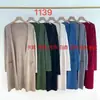 Suéter Otoño/Invierno 2022 para Mujer Chal Rayado Abrigo Largo Holgado Cortavientos Elegante Exterior Cardigan Tejido