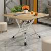 Mesa de jantar pequena para quartos alugados; mesa dobrável para cozinhar; mesa quadrada para jogar cartas; layout quadrado para apartamentos pequenos.
