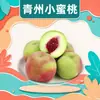 Duraznos pequeños de Qingzhou, Shandong, disponibles para entrega 1/3/ 2.5 kg de fruta pequeña, dulces y jugosos, duraznos de miel de temporada en cajas coloridas, fruta fresca
