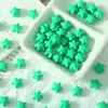 Aleación color caramelo estrella de cinco puntas cuentas sueltas hechas a mano DIY pulsera de cuentas cadena para teléfono móvil material de cuentas accesorios de joyería de estrella
