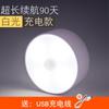 Luz con Sensor de Movimiento Corporal Automático para Uso en el Hogar, Recargable, Adecuada para Pasillos, Armarios, Baños, No Requiere Enchufe, Detección Inteligente