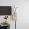Conjunto de dos piezas: top strapless floral bordado y falda bodycon sin costuras, blanco puro, talla única, algodón, color liso