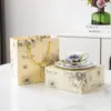 Taza de Cerámica con Flor Esmaltada Estilo Retro para Té de la Tarde Juego de Tazas de Cerámica Souvenir de Alta Gama Regalo de Inauguración