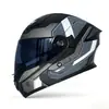 Capacete Articulado para Motocicleta Voss Novo Padrão Nacional, Lente Dupla, Para Todas as Estações, Capacete Integral Unissex, Capacete de Verão, Certificado 3C