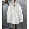 Estilo Palácio Pesado Tamanho Grande Miçangas Novo Design Estilo Ocidental Camisa Francesa 2025 Camisa Top Solto 3240