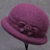 Gorro de Invierno para Mujeres de Mediana Edad y Mayores, Abuela, Personas Mayores, Gorro Cálido de Lana, Cortavientos, Con Felpa, Protección para Orejas de Señora Mayor, Gorro de Algodón Tejido