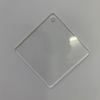 Disco Acrílico Transparente Transfronterizo Guka Llavero en Blanco Accesorios Montaje DIY Agujero Colgante Accesorios Venta al por Mayor