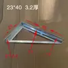 Suporte de prateleira de cantoneira estrutura triangular de cantoneira de aço suporte de prateleira para serviço pesado montado na parede suporte de divisória fixação de cabo de ferro espessado