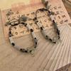 Nueva Pulsera de Cuentas de Mariposa Estilo Nacional Estilo Chino Cuerda Tejida Pulsera Deslizante Lujo Ligero Nicho Exquisito Joyería de Mano para Novia