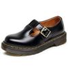 Sapatos Mary Jane de tira T transfronteiriços Couro Genuíno Cano Baixo Sapatos Martin Femininos Estilo Britânico Moda Estudante Casual Sola DML