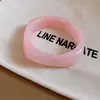 Nuevo Pulsera Geométrica de Resina Estilo Chino Difuminada, Elegante y Versátil, Pulsera para el Trabajo, Joyería de Lujo Ligero y de Alta Gama al por Mayor