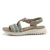 (Oferta Especial, No se Repondrá después de Agotarse) 1109-16 Sandalias Casuales para Mujer, Estilo Deportivo, Cómodas de Tejido Fly-Knit Talla Grande Zapatos de Playa