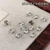 Joyería para uñas arte de uñas nuevo fondo abierto pila terminada taladro mini tamaño pequeño diamante bola de diamante plata decoraciones para uñas al por mayor