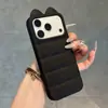 Capa Orelhas de Gato da Sorte para Apple 17 Pro Max Dopamina iPhone 16/15 Capa Macia Anti-Queda 14