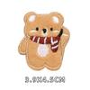 Pegatinas de tela bordadas con forma de oso de peluche, conejito de dibujos animados, bordado por ordenador, autoadhesivo, para decoración de ropa y bolsos.