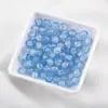 100 Peças de Contas de Vidro Rachado de 8mm, Multicor Transparente para Decoração de Pulseira DIY Acessórios Atacado