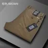Calça Social Casual Masculina de Cintura Alta, Caimento Fluido, de Alto Padrão, Portátil e Estilosa, Perna Reta Solta