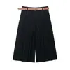 Ropa de Mujer Transfronteriza Otoño 2025 Estilo Europeo y Americano Chaleco Acolchado + Cinturón Traje de Pantalón Casual para Mujer A36689/90F