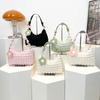 Bolso Casual Coreano de Moda Plisado de Gran Capacidad Primavera 2025 Nuevo Bolso de Hombro Simple y Elegante Bolso Cuadrado Pequeño Bolso de Mujer