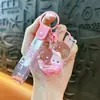 Llavero Creativo de Calabaza Rellena de Aceite Lindo con Arena Movediza Líquida Colgante Pequeño Accesorios para Bolsos Llavero Pequeños Regalos Al Por Mayor