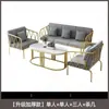 Sofá Moderno Minimalista de Ferro Dourado de Luxo Leve, Cadeira Sofá Individual Popular para Lojas de Roupas, Conjunto de Sofá e Mesa de Centro para Sala de Estar
