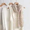 Estilo Pastoral Serie Floral Bufanda Larga de Seda para Mujer Nueva Colección Primavera Verano 2025 Bufanda Cuadrada de Alto Grado para Cuello Pañuelo para la Cabeza Bufanda