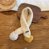 Bufanda de Punto Cruz con Forma de Corazón para Niños y Niñas, Calentador de Cuello de Lana Tejida para Bebé, Resistente al Viento y Cálido para Otoño e Invierno, de Moda