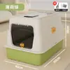 Caixa de Areia para Gatos Totalmente Fechada, Estilo Gaveta Extra Grande de Aço Inoxidável Removível Anti-Odor Banheiro para Gatos, Anti-Salpicos Suprimentos para Animais