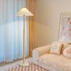 Candeeiro de pé chinês estilo antigo sala de estar quarto sofá designer chapéu chinês handmade capa de vime candeeiro de pé