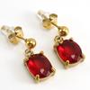 Brincos ovais de diamante de aço titânio europeus e americanos transfronteiriços, brincos de nicho de aço inoxidável femininos, atacado