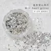 Joyería para uñas con lentejuelas de amor mini lentejuelas de 1 mm brillo corazón de melocotón amor lentejuelas pequeñas decoraciones de uñas de hadas