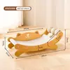 Tabla Rascadora para Gatos de Sisal, Nido Rascador para Garras de Gato, Nido para Gatos Resistente al Desgaste y que no Suelta Pelo, Sofá para Gatos, Juguete Todo en Uno para Afilar Garras, Tapete Resistente a los Arañazos, Sillón Reclinable
