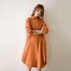 Vestido camisero Mujer 2 023 primavera Corea estilo perezoso Blanco Camisa chic largo rodilla moda falda camisa