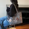 Bolsa de Gran Capacidad para Mujer, Nuevo Estilo Coreano de Primavera Bolso de Hombro Diario, Bolso Cruzado para Viajes Diarios, Bolso Tote Versátil Casual