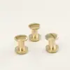 Tornillos para Cinturón M4, Tornillos Curvos para Cinturón, Remaches Amarillos, Accesorios para Reparación de Cinturones DIY, Sujetadores