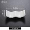 Palillos creativos de porcelana blanca pura, soporte para cuchara, vajilla de cerámica para hotel, palillos, palillos de cerámica chinos, almohada, venta al por mayor