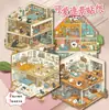 Adesivos de Paisagismo 3D de Desenho Animado Transfronteiriços Adesivos Personalizados para Diário Estéreo DIY Adesivos de Cenário para Construção de Casa Personalizados