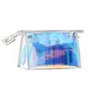 Bolsa de Cosméticos Láser Transparente para Mujer, Portátil, Simple, Impermeable, de Viaje, Mágica, de PVC, para Almacenamiento de Cosméticos con Impresión de LOGO