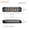 Luz intermitente para coche luz de advertencia láser anti-trasera luz decorativa para coche