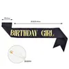 Cinturón de Hombro con Brillo de Cumpleaños Transfronterizo Certiquette Cinturón Reina Niña Cinturón de Cumpleaños Cinta Decoración de Fiesta