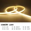 Tira de luz LED 220V impermeable para exteriores superbrillante autoadhesiva luz lineal para ambiente de techo de sala de estar en casa tira de luz flexible COB